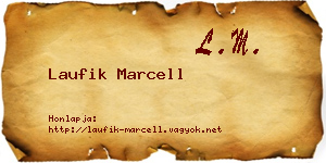 Laufik Marcell névjegykártya