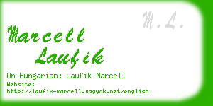 marcell laufik business card